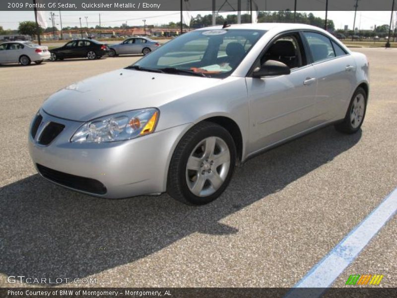 Quicksilver Metallic / Ebony 2009 Pontiac G6 Sedan