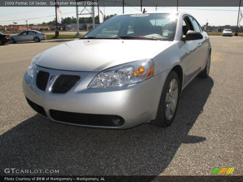 Quicksilver Metallic / Ebony 2009 Pontiac G6 Sedan