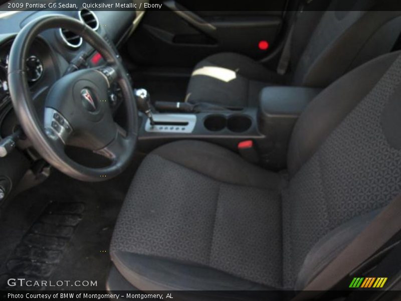 Quicksilver Metallic / Ebony 2009 Pontiac G6 Sedan