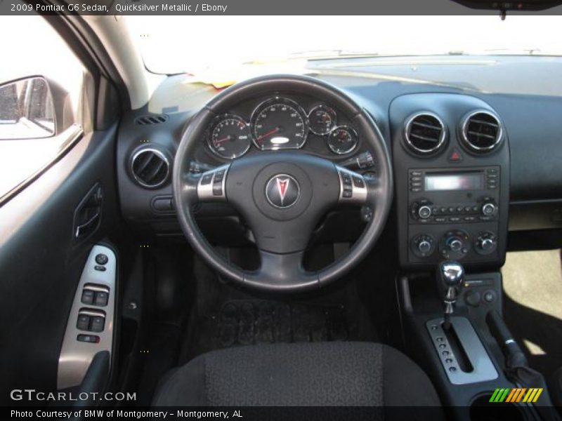 Quicksilver Metallic / Ebony 2009 Pontiac G6 Sedan