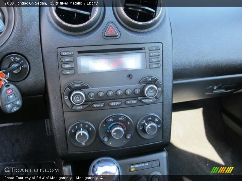 Quicksilver Metallic / Ebony 2009 Pontiac G6 Sedan