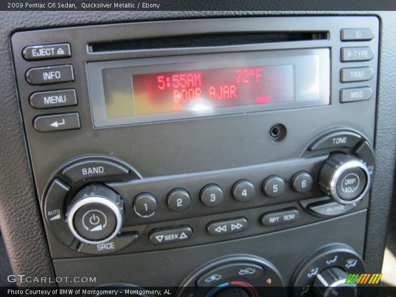 Quicksilver Metallic / Ebony 2009 Pontiac G6 Sedan