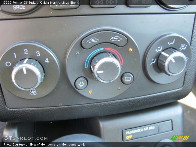 Quicksilver Metallic / Ebony 2009 Pontiac G6 Sedan