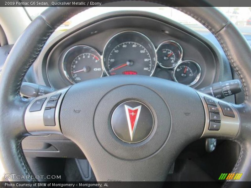 Quicksilver Metallic / Ebony 2009 Pontiac G6 Sedan