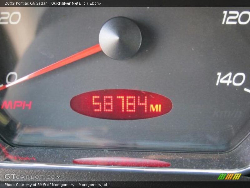 Quicksilver Metallic / Ebony 2009 Pontiac G6 Sedan