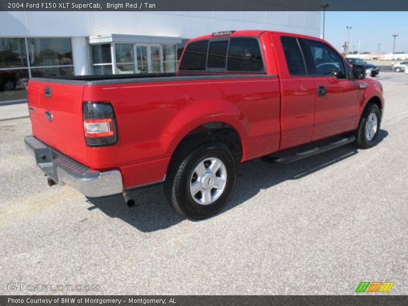 Bright Red / Tan 2004 Ford F150 XLT SuperCab