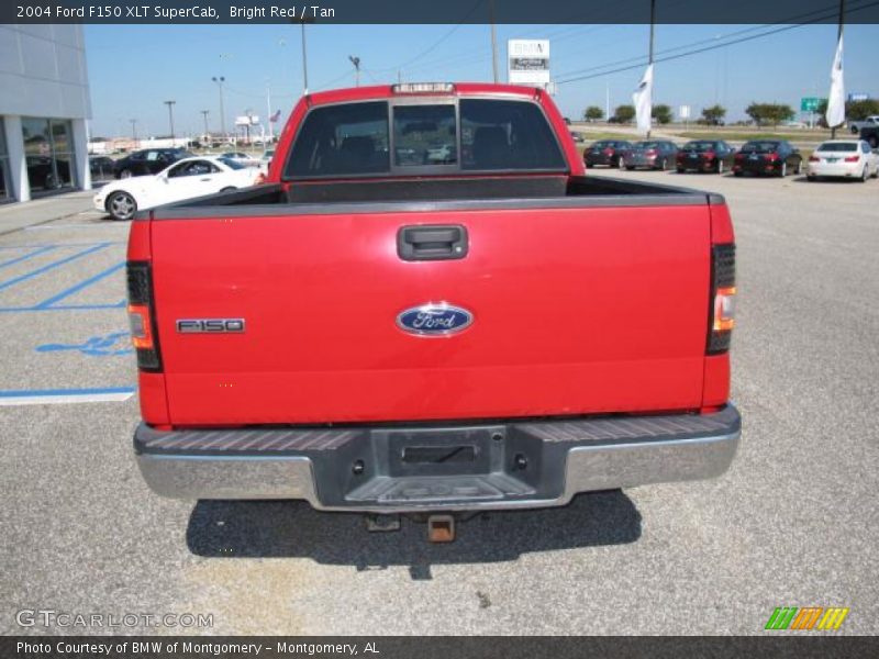 Bright Red / Tan 2004 Ford F150 XLT SuperCab