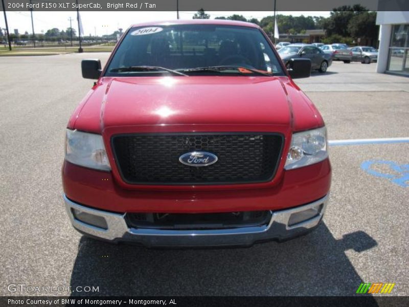 Bright Red / Tan 2004 Ford F150 XLT SuperCab