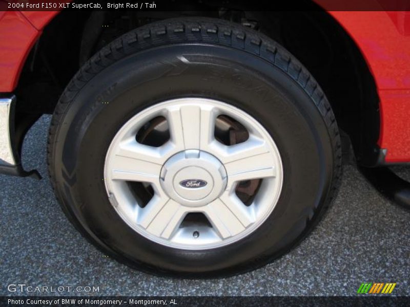 Bright Red / Tan 2004 Ford F150 XLT SuperCab