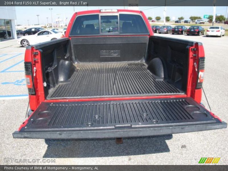 Bright Red / Tan 2004 Ford F150 XLT SuperCab