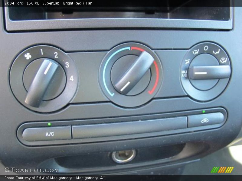 Bright Red / Tan 2004 Ford F150 XLT SuperCab