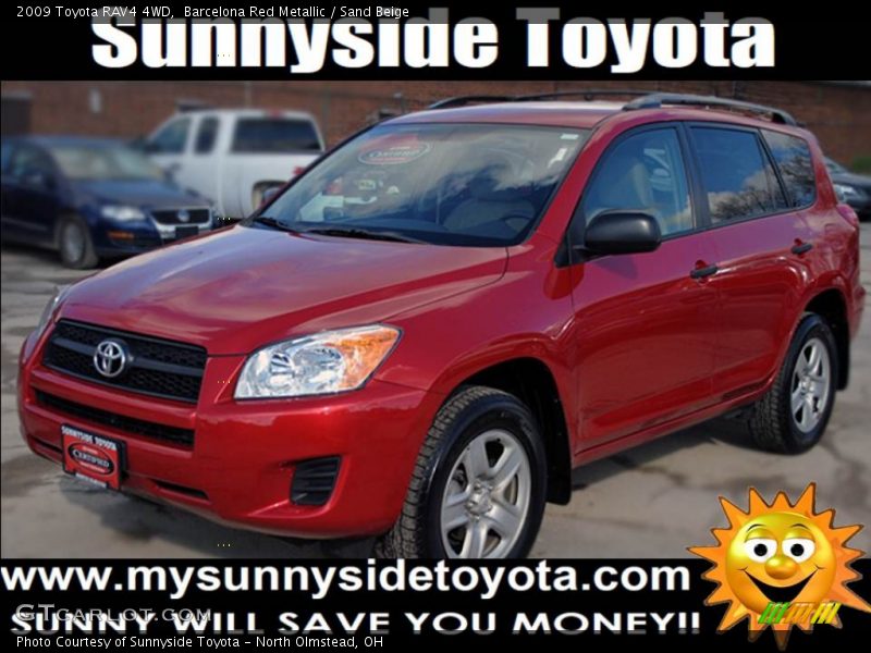 Barcelona Red Metallic / Sand Beige 2009 Toyota RAV4 4WD