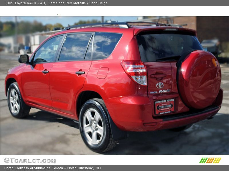 Barcelona Red Metallic / Sand Beige 2009 Toyota RAV4 4WD