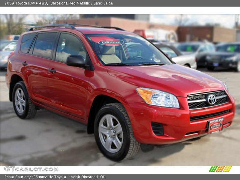 Barcelona Red Metallic / Sand Beige 2009 Toyota RAV4 4WD
