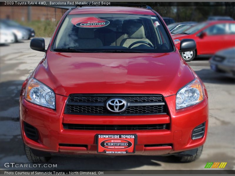 Barcelona Red Metallic / Sand Beige 2009 Toyota RAV4 4WD