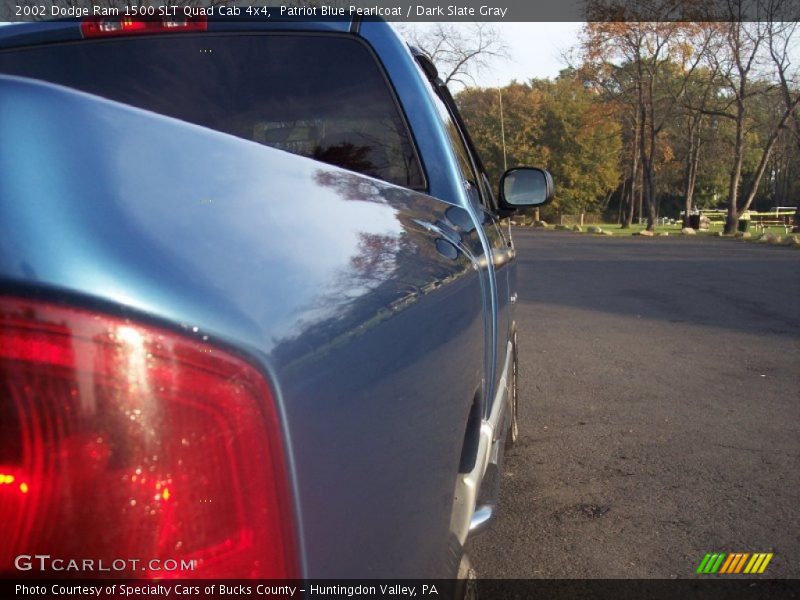Patriot Blue Pearlcoat / Dark Slate Gray 2002 Dodge Ram 1500 SLT Quad Cab 4x4