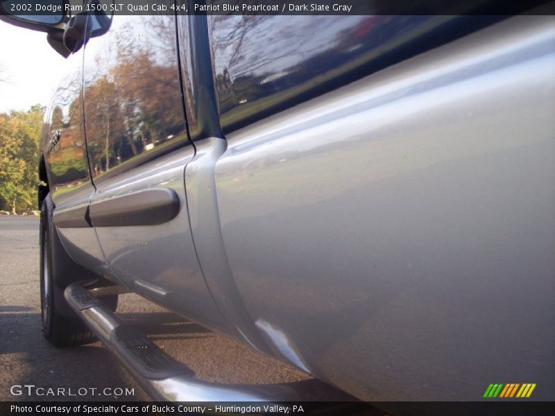 Patriot Blue Pearlcoat / Dark Slate Gray 2002 Dodge Ram 1500 SLT Quad Cab 4x4