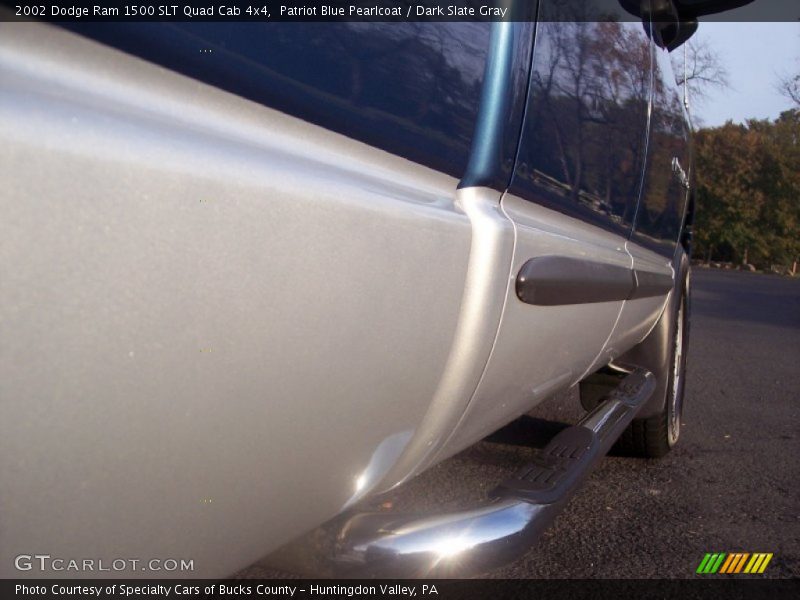 Patriot Blue Pearlcoat / Dark Slate Gray 2002 Dodge Ram 1500 SLT Quad Cab 4x4