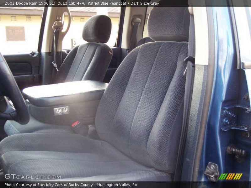 Patriot Blue Pearlcoat / Dark Slate Gray 2002 Dodge Ram 1500 SLT Quad Cab 4x4