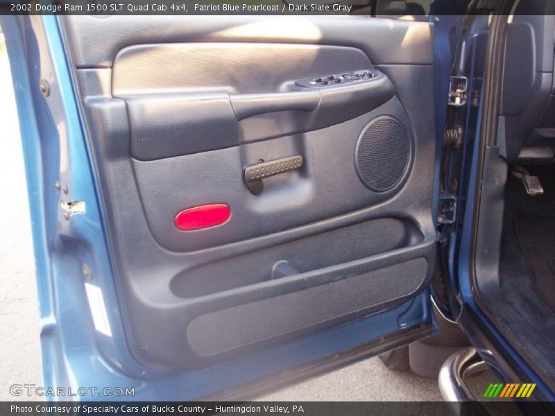 Patriot Blue Pearlcoat / Dark Slate Gray 2002 Dodge Ram 1500 SLT Quad Cab 4x4