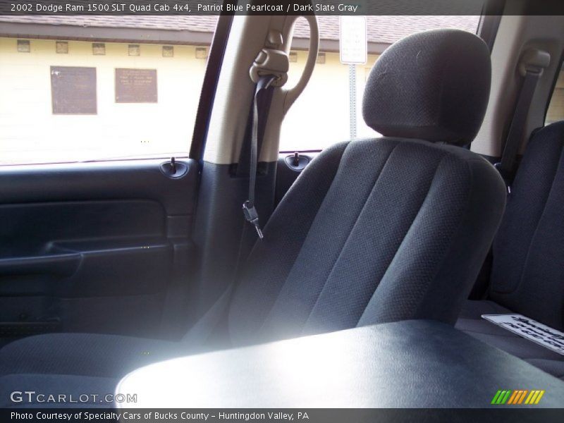 Patriot Blue Pearlcoat / Dark Slate Gray 2002 Dodge Ram 1500 SLT Quad Cab 4x4