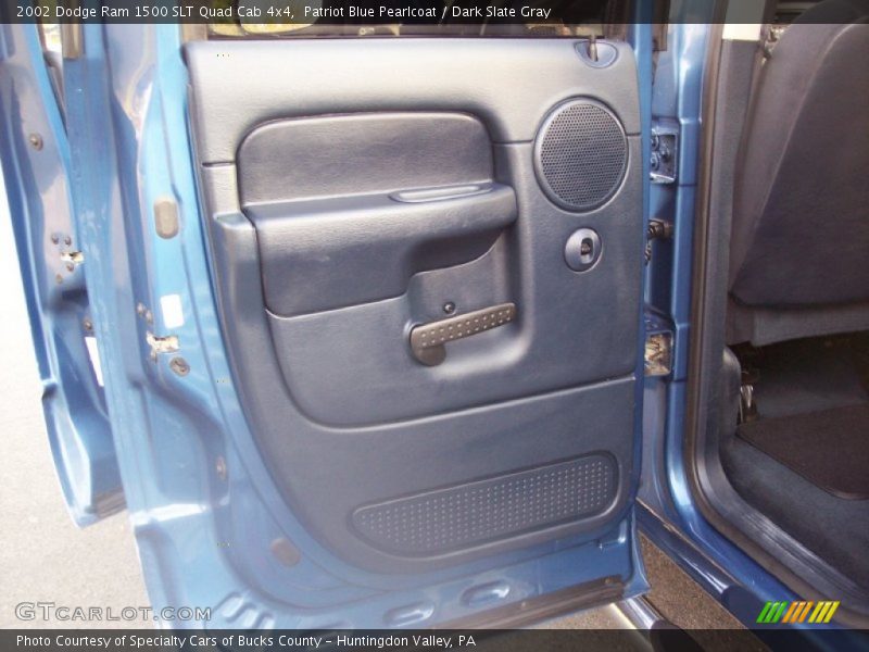 Patriot Blue Pearlcoat / Dark Slate Gray 2002 Dodge Ram 1500 SLT Quad Cab 4x4