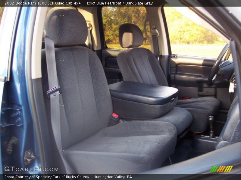 Patriot Blue Pearlcoat / Dark Slate Gray 2002 Dodge Ram 1500 SLT Quad Cab 4x4