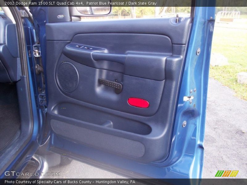 Patriot Blue Pearlcoat / Dark Slate Gray 2002 Dodge Ram 1500 SLT Quad Cab 4x4
