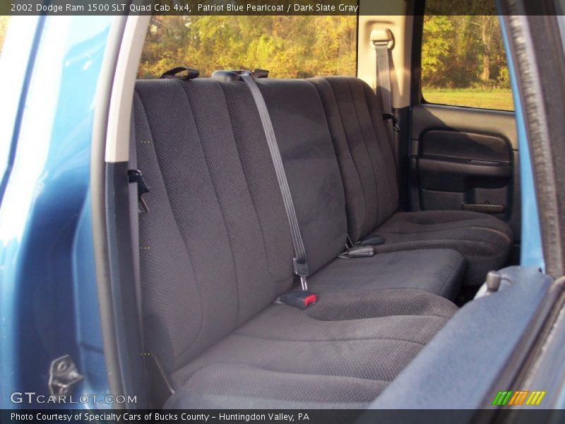 Patriot Blue Pearlcoat / Dark Slate Gray 2002 Dodge Ram 1500 SLT Quad Cab 4x4