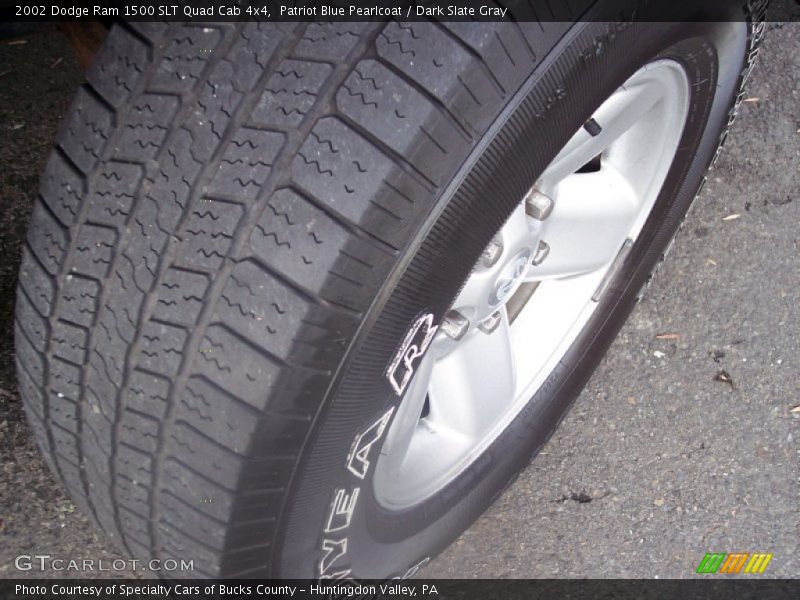 Patriot Blue Pearlcoat / Dark Slate Gray 2002 Dodge Ram 1500 SLT Quad Cab 4x4