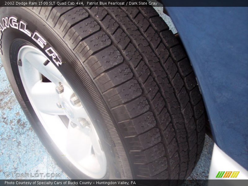 Patriot Blue Pearlcoat / Dark Slate Gray 2002 Dodge Ram 1500 SLT Quad Cab 4x4