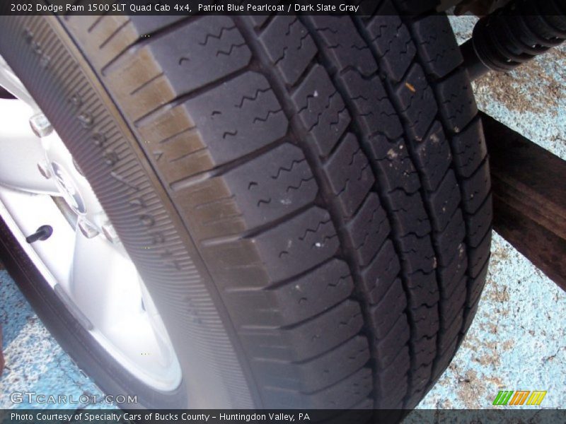 Patriot Blue Pearlcoat / Dark Slate Gray 2002 Dodge Ram 1500 SLT Quad Cab 4x4