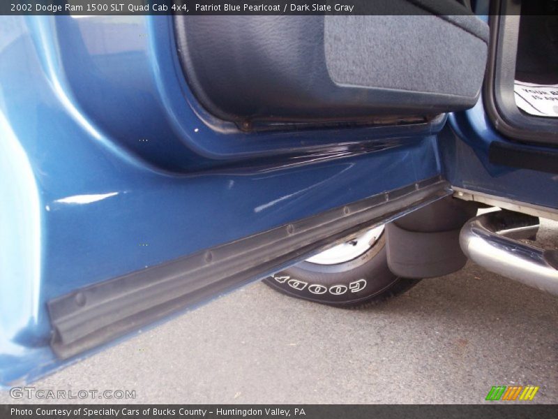 Patriot Blue Pearlcoat / Dark Slate Gray 2002 Dodge Ram 1500 SLT Quad Cab 4x4