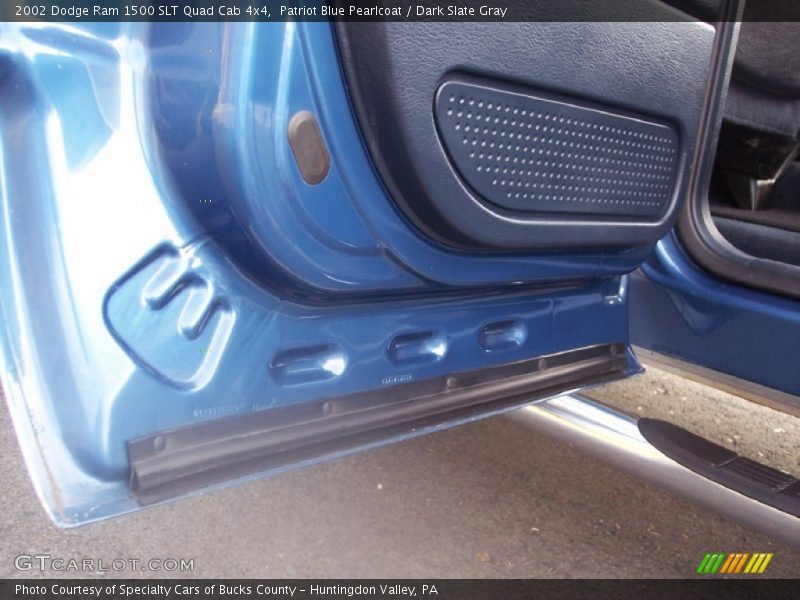 Patriot Blue Pearlcoat / Dark Slate Gray 2002 Dodge Ram 1500 SLT Quad Cab 4x4