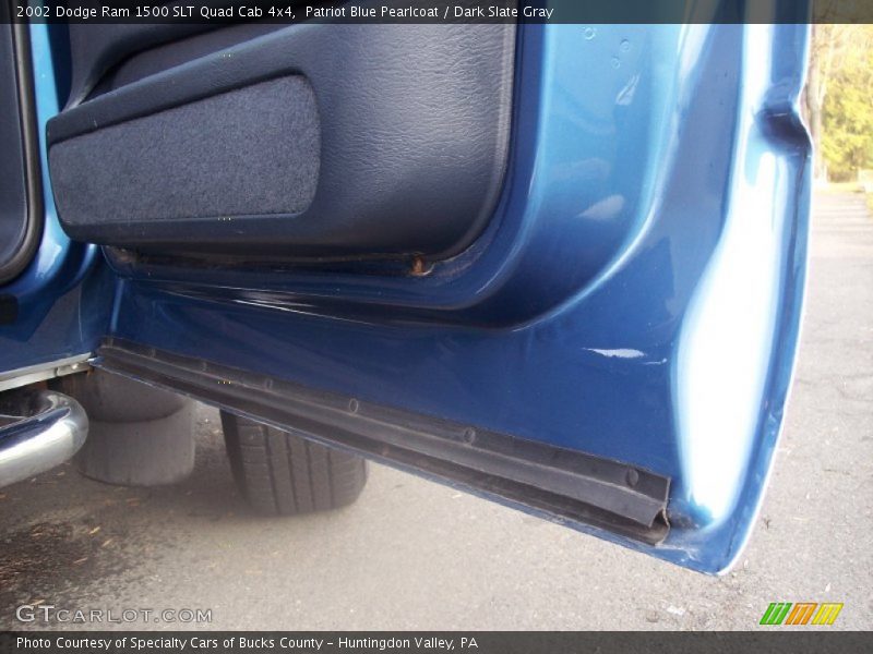 Patriot Blue Pearlcoat / Dark Slate Gray 2002 Dodge Ram 1500 SLT Quad Cab 4x4