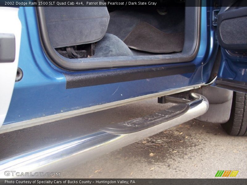 Patriot Blue Pearlcoat / Dark Slate Gray 2002 Dodge Ram 1500 SLT Quad Cab 4x4