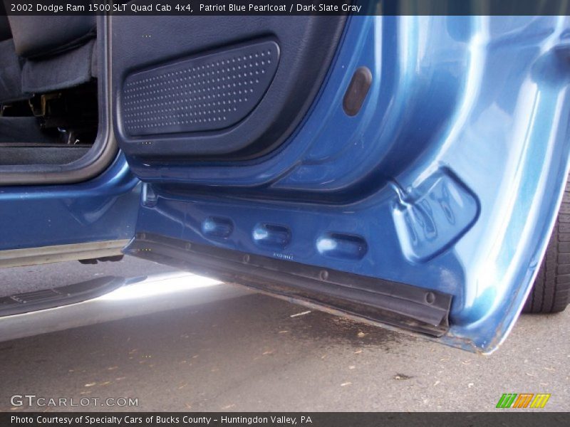 Patriot Blue Pearlcoat / Dark Slate Gray 2002 Dodge Ram 1500 SLT Quad Cab 4x4