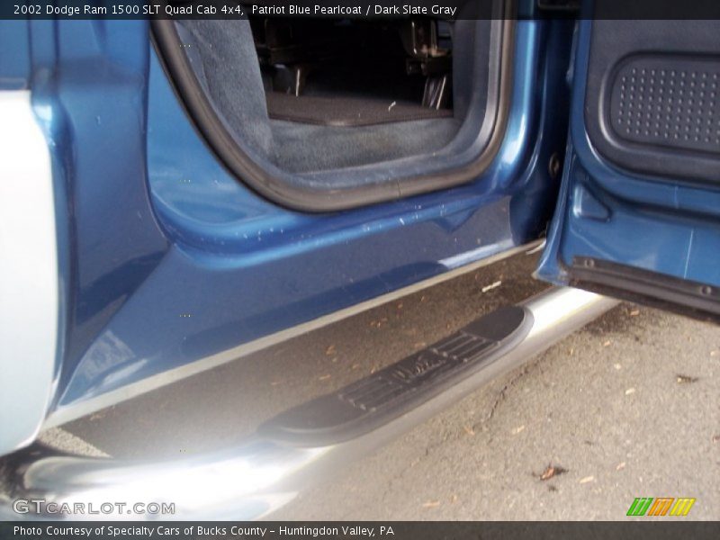 Patriot Blue Pearlcoat / Dark Slate Gray 2002 Dodge Ram 1500 SLT Quad Cab 4x4