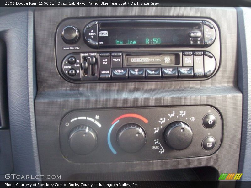 Patriot Blue Pearlcoat / Dark Slate Gray 2002 Dodge Ram 1500 SLT Quad Cab 4x4