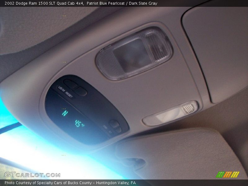 Patriot Blue Pearlcoat / Dark Slate Gray 2002 Dodge Ram 1500 SLT Quad Cab 4x4