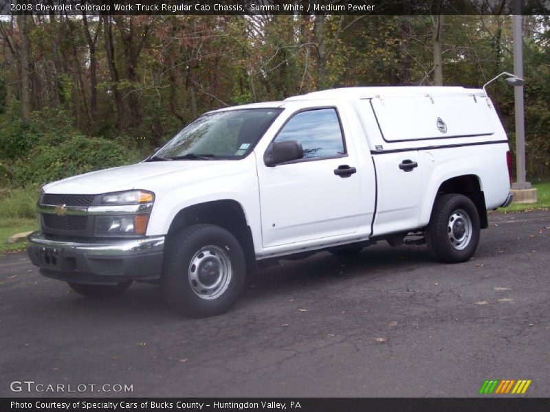 Summit White / Medium Pewter 2008 Chevrolet Colorado Work Truck Regular Cab Chassis