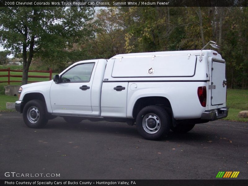 Summit White / Medium Pewter 2008 Chevrolet Colorado Work Truck Regular Cab Chassis
