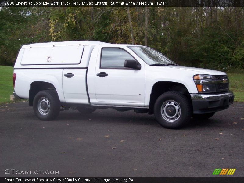 Summit White / Medium Pewter 2008 Chevrolet Colorado Work Truck Regular Cab Chassis