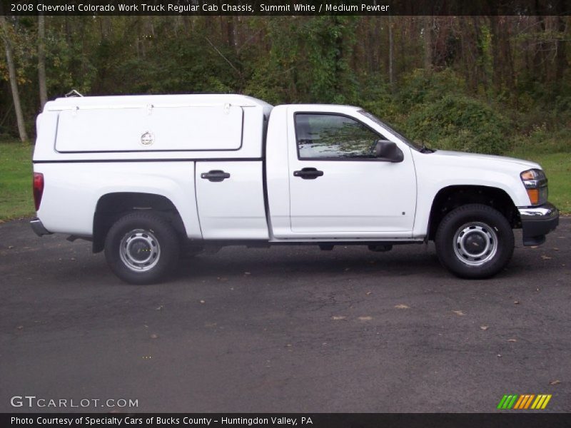 Summit White / Medium Pewter 2008 Chevrolet Colorado Work Truck Regular Cab Chassis