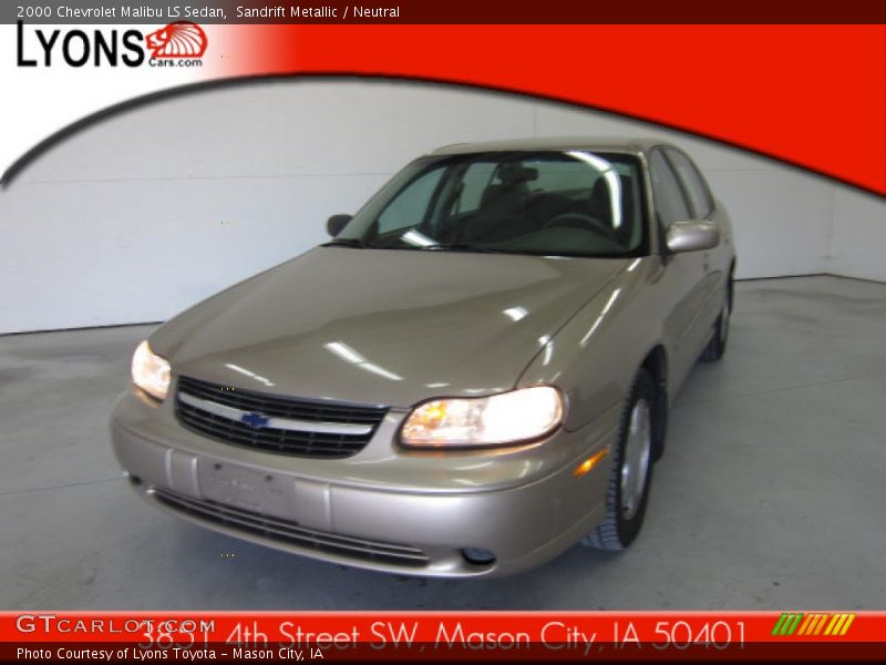 Sandrift Metallic / Neutral 2000 Chevrolet Malibu LS Sedan