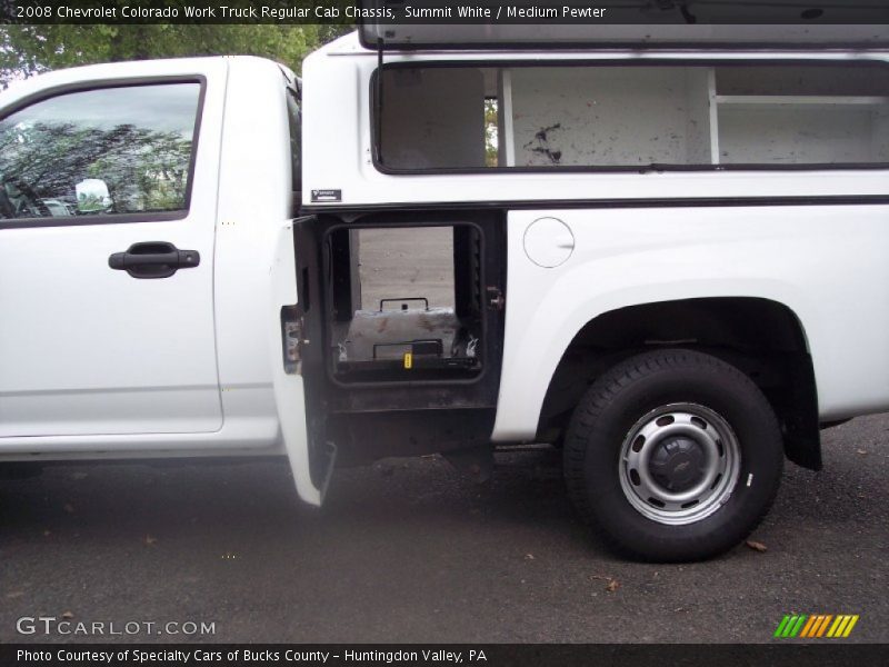 Summit White / Medium Pewter 2008 Chevrolet Colorado Work Truck Regular Cab Chassis