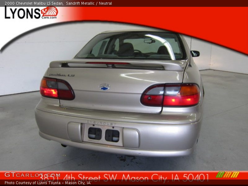 Sandrift Metallic / Neutral 2000 Chevrolet Malibu LS Sedan