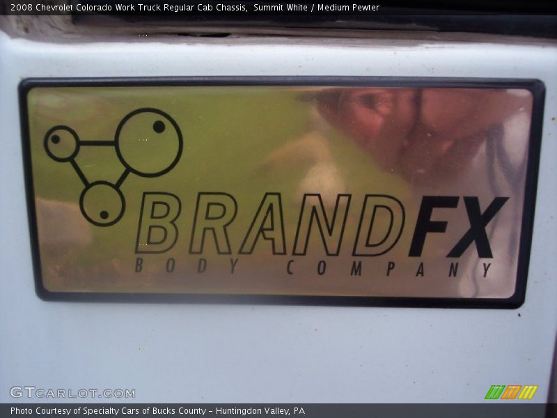 Summit White / Medium Pewter 2008 Chevrolet Colorado Work Truck Regular Cab Chassis