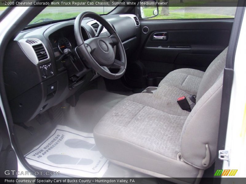 Summit White / Medium Pewter 2008 Chevrolet Colorado Work Truck Regular Cab Chassis