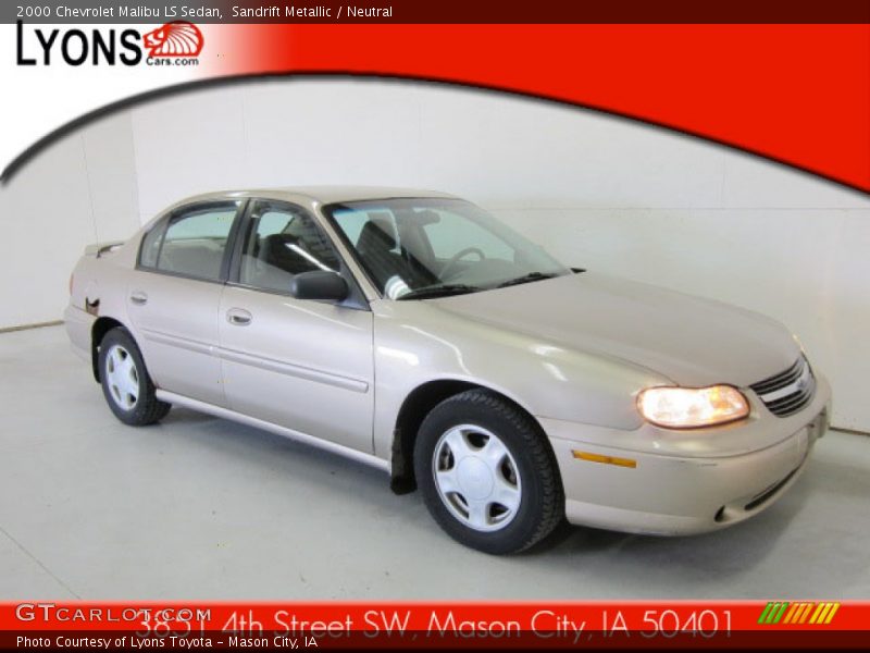 Sandrift Metallic / Neutral 2000 Chevrolet Malibu LS Sedan
